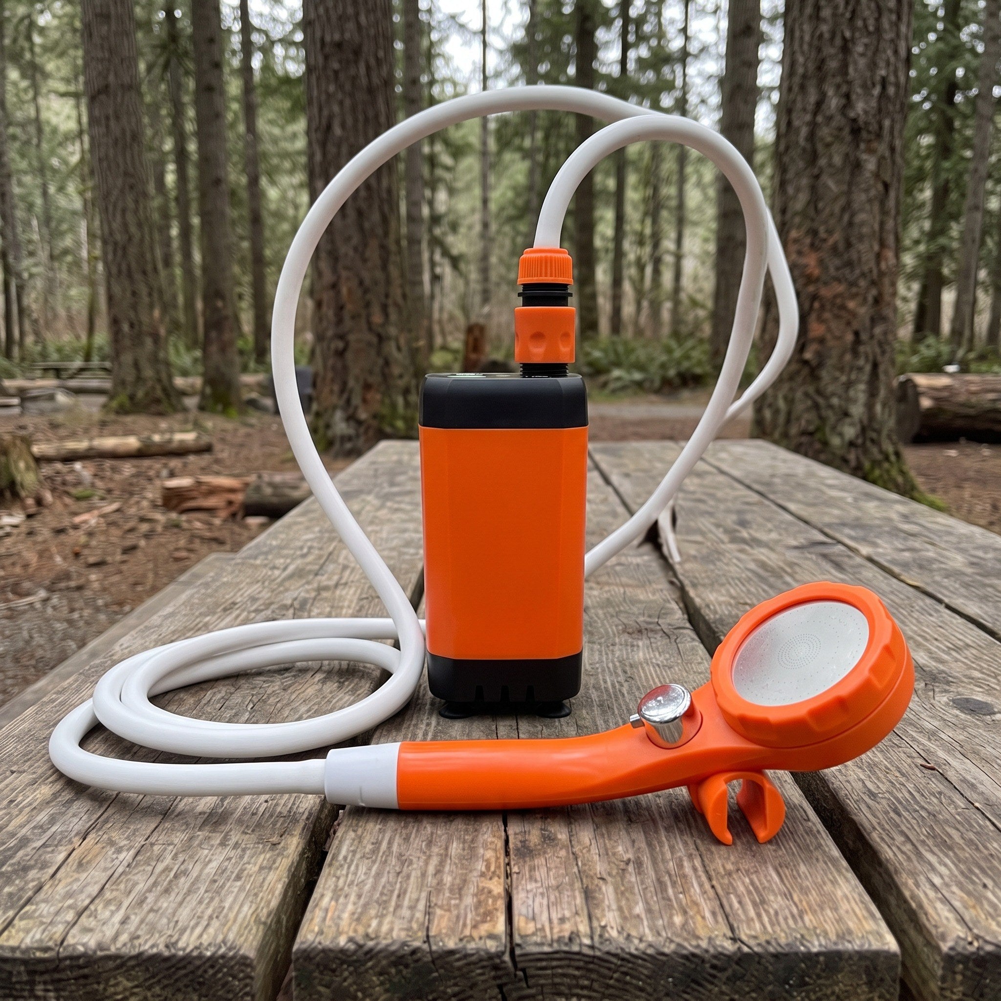 Trailbrook camping shower in outdoor rinse scene 14